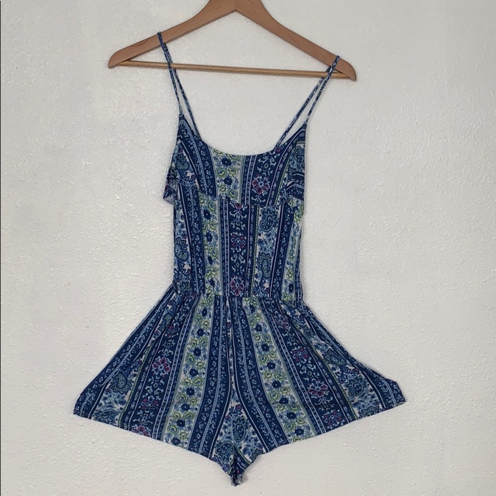 Blue spring Abercrombie jumpsuit